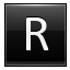 Letter-R-black icon