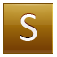 Letter-S-gold icon