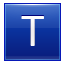 Letter-T-blue icon