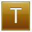 Letter-T-gold icon
