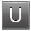 Letter-U-grey icon
