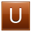 Letter-U-orange icon
