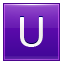 Letter-U-violet icon