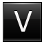 Letter-V-black icon