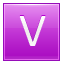Letter-V-pink icon