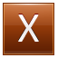Letter-X-orange icon