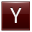 Letter-Y-red icon