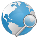 Globe search icon