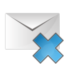 Mail delete icon