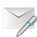 Mail write pen icon