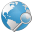 Globe search icon