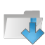 Folder arrow down icon