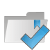 Folder-check icon