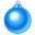 Xmas ball blue 3 icon