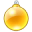 Xmas ball yellow 1 icon