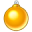 Xmas ball yellow 3 icon