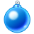 Xmas ball blue 2 icon