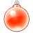 Xmas ball red 1 icon