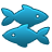 Zodiac 12 pisces fish icon