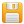 Disk save yellow icon