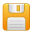 Disk save yellow icon