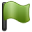 Flag green icon