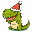 Baby Crocodile Christmas icon