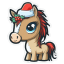 Baby-Horse-Christmas icon