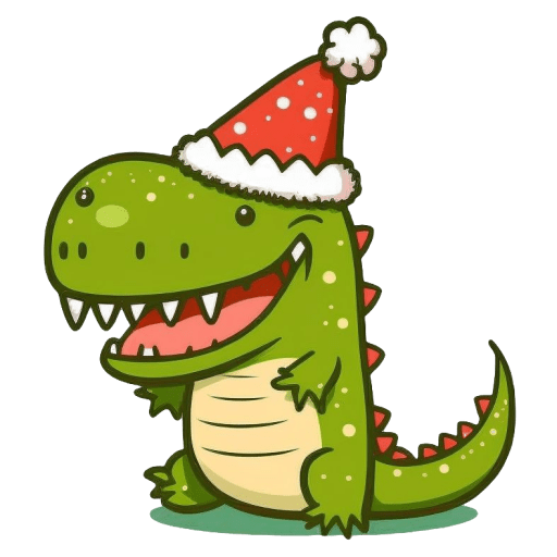 Baby-Crocodile-Christmas icon