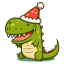 Baby Crocodile Christmas icon