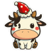 Baby-Cow-Christmas icon