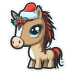 Baby-Horse-Christmas icon