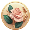 Badge Trophy Rose 3 icon
