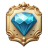 Badge Trophy Diamond icon