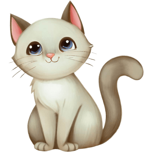 Cat Icon, Children's Book Animal Iconpack