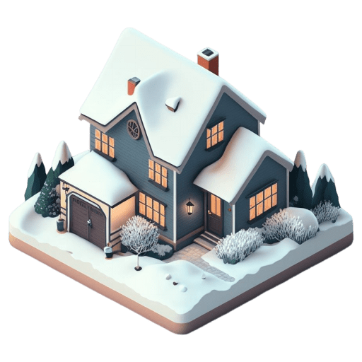 House with Snow icon