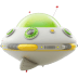 Cute-Yellow-Green-1-UFO icon