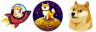 Doge To The Moon Icons