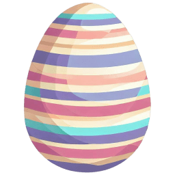 Striped Easter Egg icon