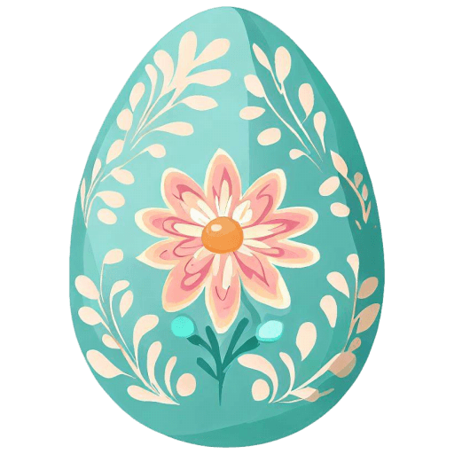 Flower-Red-Easter-Egg icon