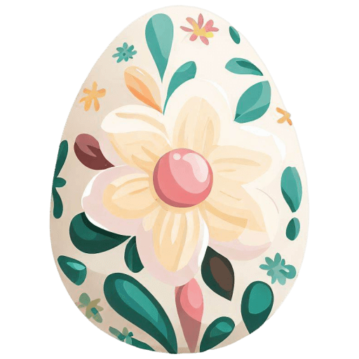 Flower-White-Easter-Egg icon