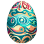 Colorful Curly Easter Egg icon
