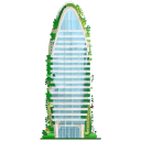Eco Tower Plants Skyscraper icon