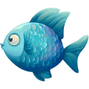 Blue 2 Curious Fish icon