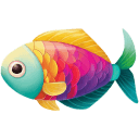 Colorful 4 Beautiful Fish icon