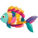 Colorful 5 Wonderful Fish icon