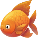 Orange 4 Clueless Fish icon