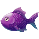 Purple 1 Beautiful Fish icon
