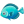 Cyan 4 Happy Fish icon