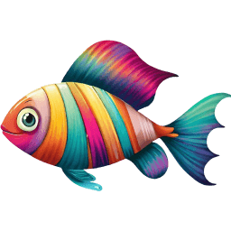 Colorful 6 Happy Fish icon